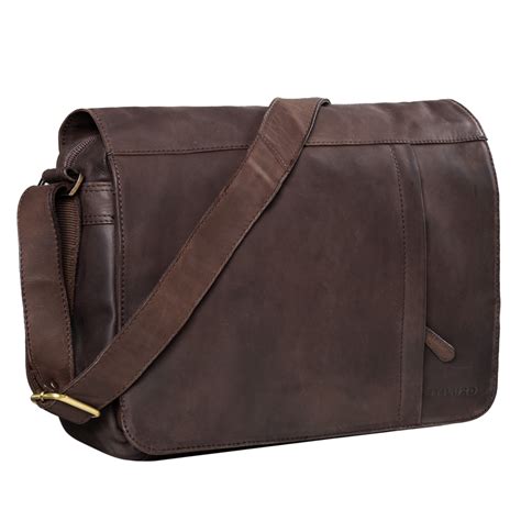 Leder Messenger Bags & Umhängetaschen für Herren 